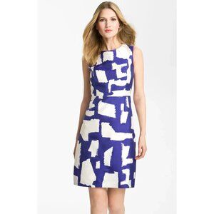 Kate Spade New York Claudette Dress Color Block Pastels Shift Cap Sleeve Size 14